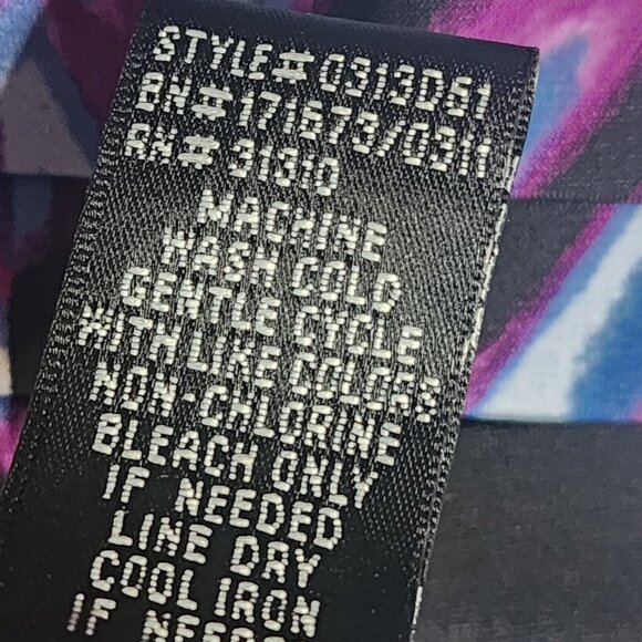 AB STUDIO Purple Blue Sleeveless Pullover V Neck Dress Womens Size 4 - Picture 7 of 7